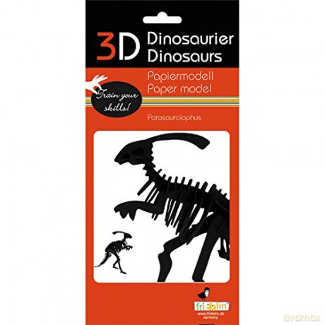 3D Paper Model Parasaurolophus