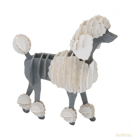 3D Paper Model Poodle
