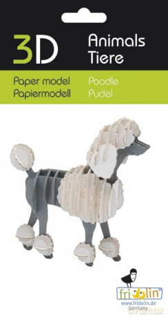 3D Paper Model Poodle