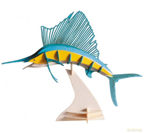3D Paper Model Sailfish
