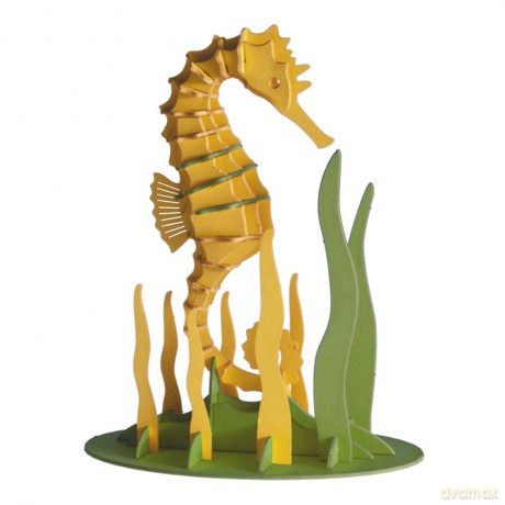 3D Paper Model Seahorse