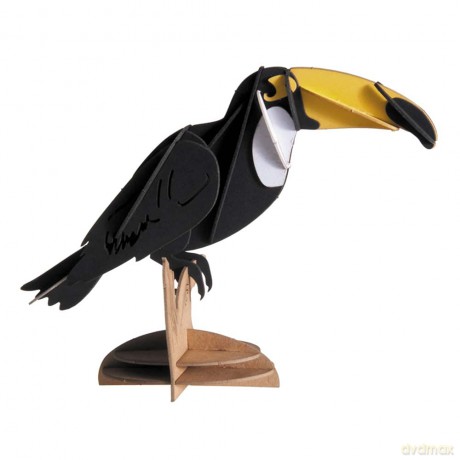 3D Paper Model Toucan