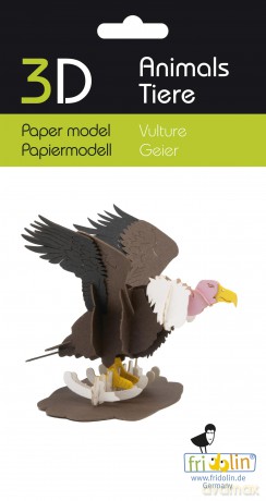 3D Paper Model Vulture