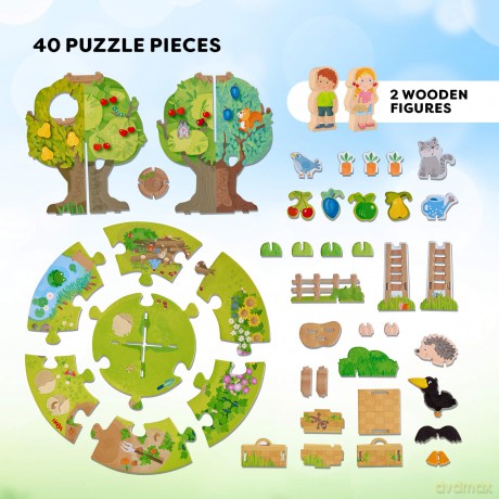 3D-Puzzle-Spielwelt Obstgarten