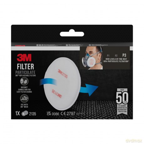 3m: 3M Filter fźr Atemschutzmasken 2135 P3 E