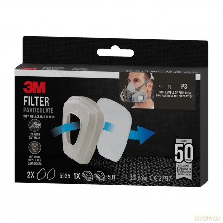 3m: 3M Filter fźr Atemschutzmasken 5935 P3 E