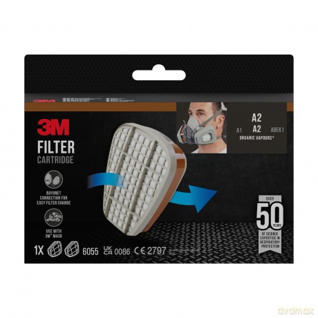 3m: 3M Filter fźr Atemschutzmasken 6055 A2 E