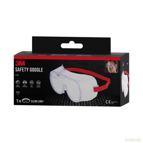 3m: 3M Schutzbrille Classic 4700 rot, 1 St.