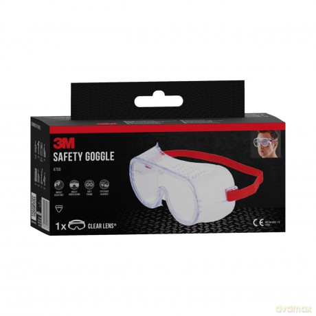 3m: 3M Schutzbrille Classic 4700 rot, 1 St.