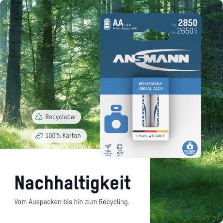 Ansmann: 4 ANSMANN Akkus Mignon AA 2.650 mAh