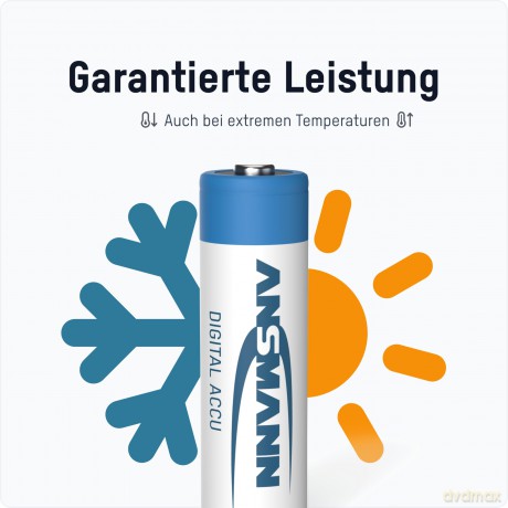 Ansmann: 4 ANSMANN Akkus Mignon AA 2.650 mAh