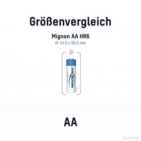 Ansmann: 4 ANSMANN Akkus Mignon AA 2.650 mAh