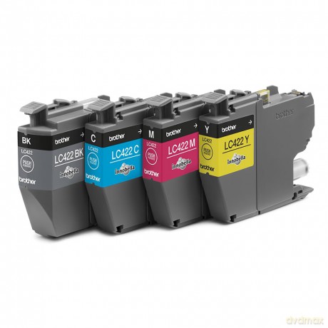 4 Brother LC-422VAL schwarz, cyan, magen