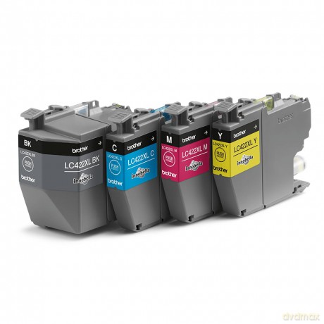 4 Brother LC-422XLVAL schwarz, cyan, mag