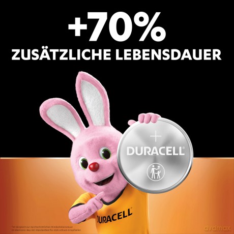 Duracell: 4 DURACELL Knopfzellen CR 2025 3,0 V