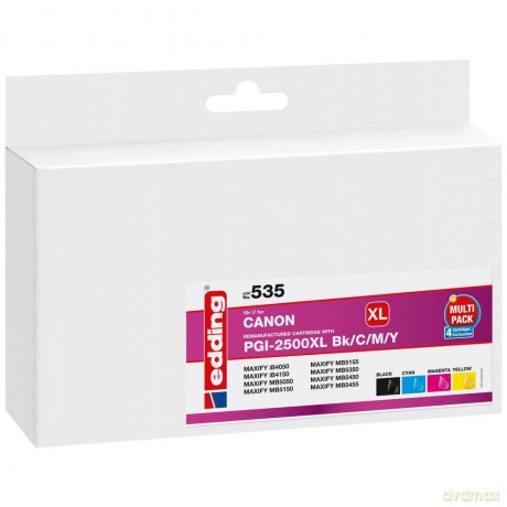 4 edding EDD-535 schwarz, cyan, magenta,