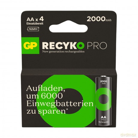 Gp: 4 GP Akkus ReCyko+ PRO Mignon AA 2.000 m