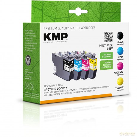 4 KMP B58V schwarz, cyan, magenta, gelb