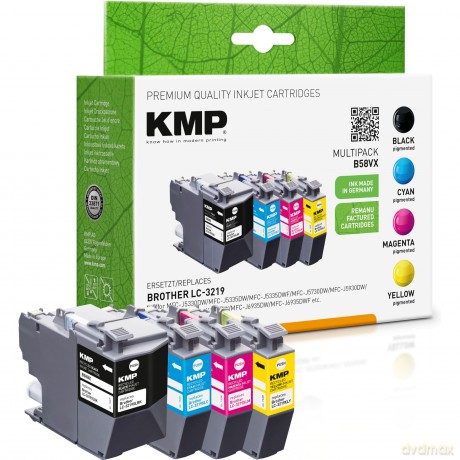 4 KMP B58VX schwarz, cyan, magenta, gelb