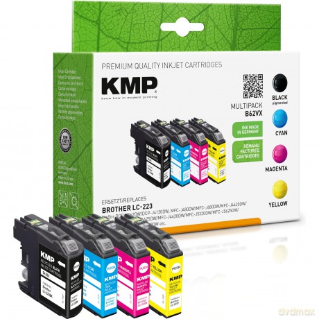 4 KMP B62VX schwarz, cyan, magenta, gelb