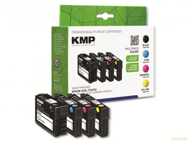 4 KMP E222XV schwarz, cyan, magenta, gel