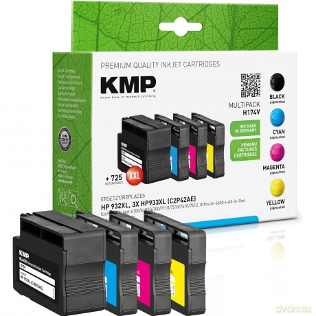 4 KMP H174V schwarz, cyan, magenta, gelb