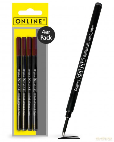 Onlineâž: 4 ONLINE Rollerball-Minen Gelschreiberm