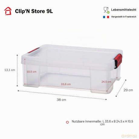 Paperflow: 4 PAPERFLOW CLIP`N STORE Aufbewahrungsbo