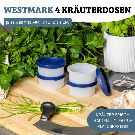 4 WESTMARK Frischhaltedosen Trio 3,9 cm