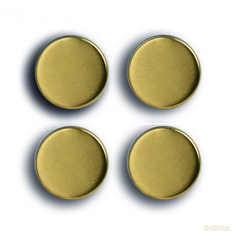 4 Zeller Magnete gold 2,3 x 0,9 cm