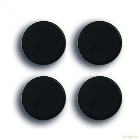 4 Zeller Magnete schwarz 2,3 x 0,9 cm