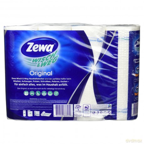 4 Zewa Kźchenrollen WISCH&WEG Original 2
