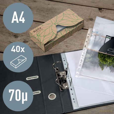 Leitz: 40 LEITZ Prospekthźllen Recycle DIN A4 t