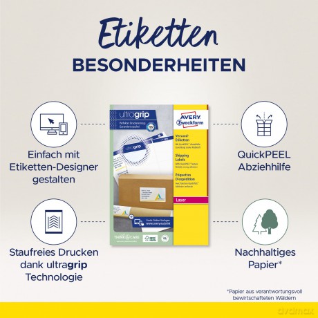 Avery Zweckform: 400 AVERY Zweckform Versandetiketten L71