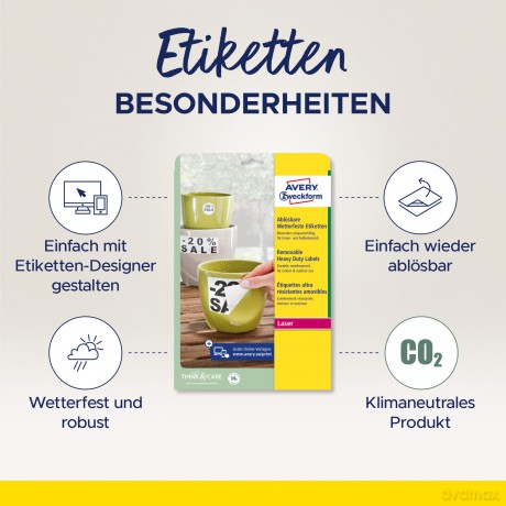 480 AVERY Zweckform wetterfeste Folienet