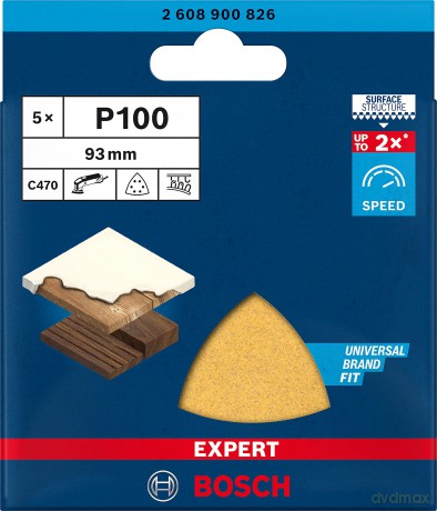 Bosch: 5 BOSCH C470 Schleifbltter 100