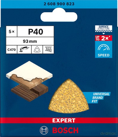 Bosch: 5 BOSCH C470 Schleifbltter 40