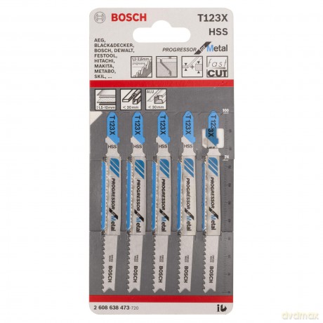Bosch: 5 BOSCH PRO T123XF Stichsgebltter