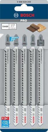 Bosch: 5 BOSCH PRO T344DF Stichsgebltter