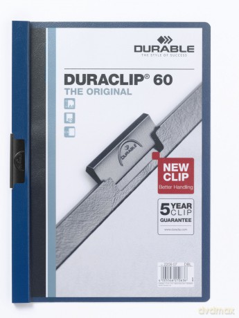 5 DURABLE Klemmhefter blau DIN A4