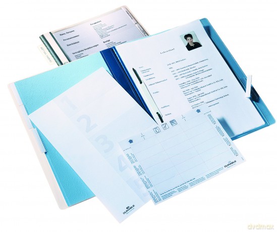 5 DURABLE Personalhefter Kunststoff bl