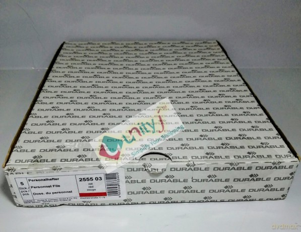 Durable: 5 DURABLE Personalhefter Kunststoff rot