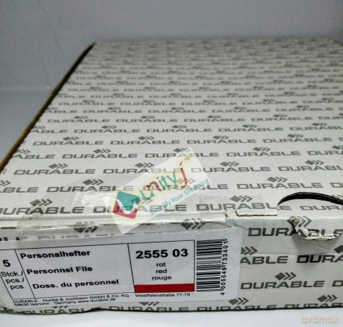 Durable: 5 DURABLE Personalhefter Kunststoff rot