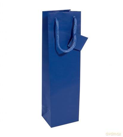 Sigel: 5 SIGEL Flaschenbeutel blau 10,0 x 35,0