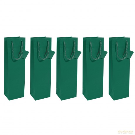 Sigel: 5 SIGEL Flaschenbeutel grźn 10,0 x 35,0