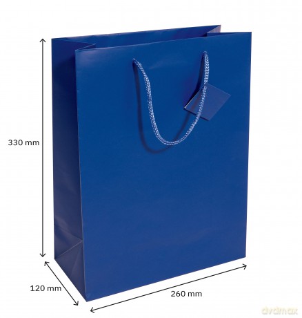 Sigel: 5 SIGEL Geschenktaschen blau 26,0 x 33,0
