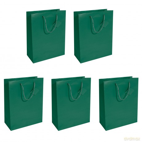 Sigel: 5 SIGEL Geschenktaschen grźn 26,0 x 33,0