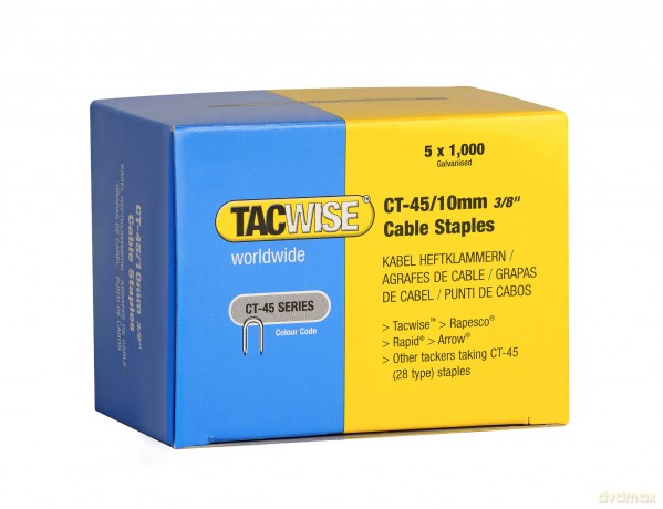Tacwiseâ˘: 5.000 TACWISEâ˘ Tackerklammern Typ CT-45/