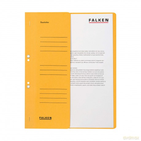 50 FALKEN senhefter gelb DIN A4
