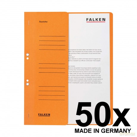 50 FALKEN senhefter orange DIN A4